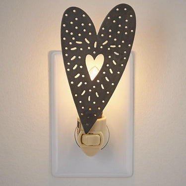 Punched Heart Night Light - Park Designs - The Fox Decor